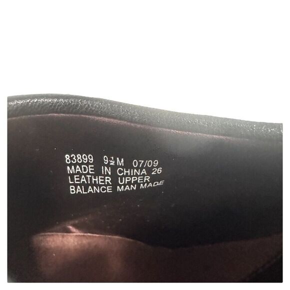 indigo by clarks Black Leather Shoe Boot Heel Size 9.5M ladies. Heel size 3.5" - Picture 5 of 7